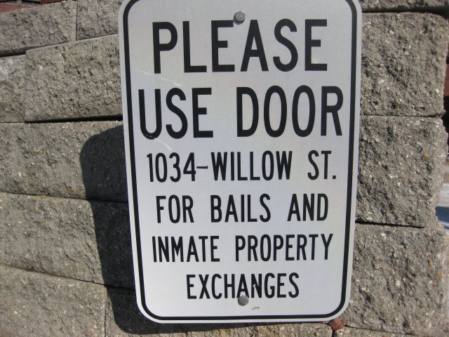 Sign at Valley Street Jail